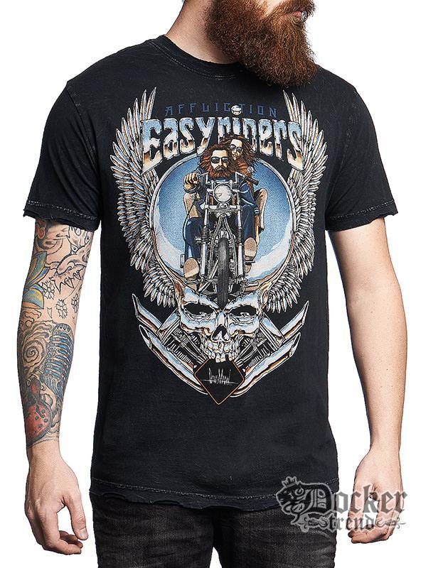 Футболка мужская Affliction A11584 blk