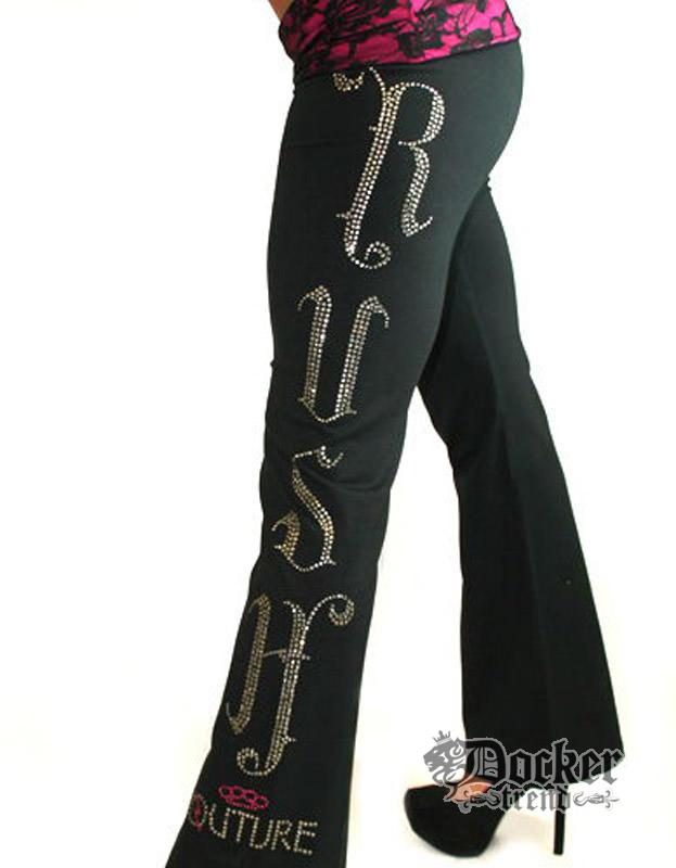 Спортивные штаны женские Rush Couture WLP-02_BLK.PINK