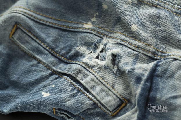 Куртка джинсовая Affliction, искусственная потрепаность