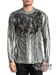Футболка с длинным рукавом Affliction A21370 с принтом
