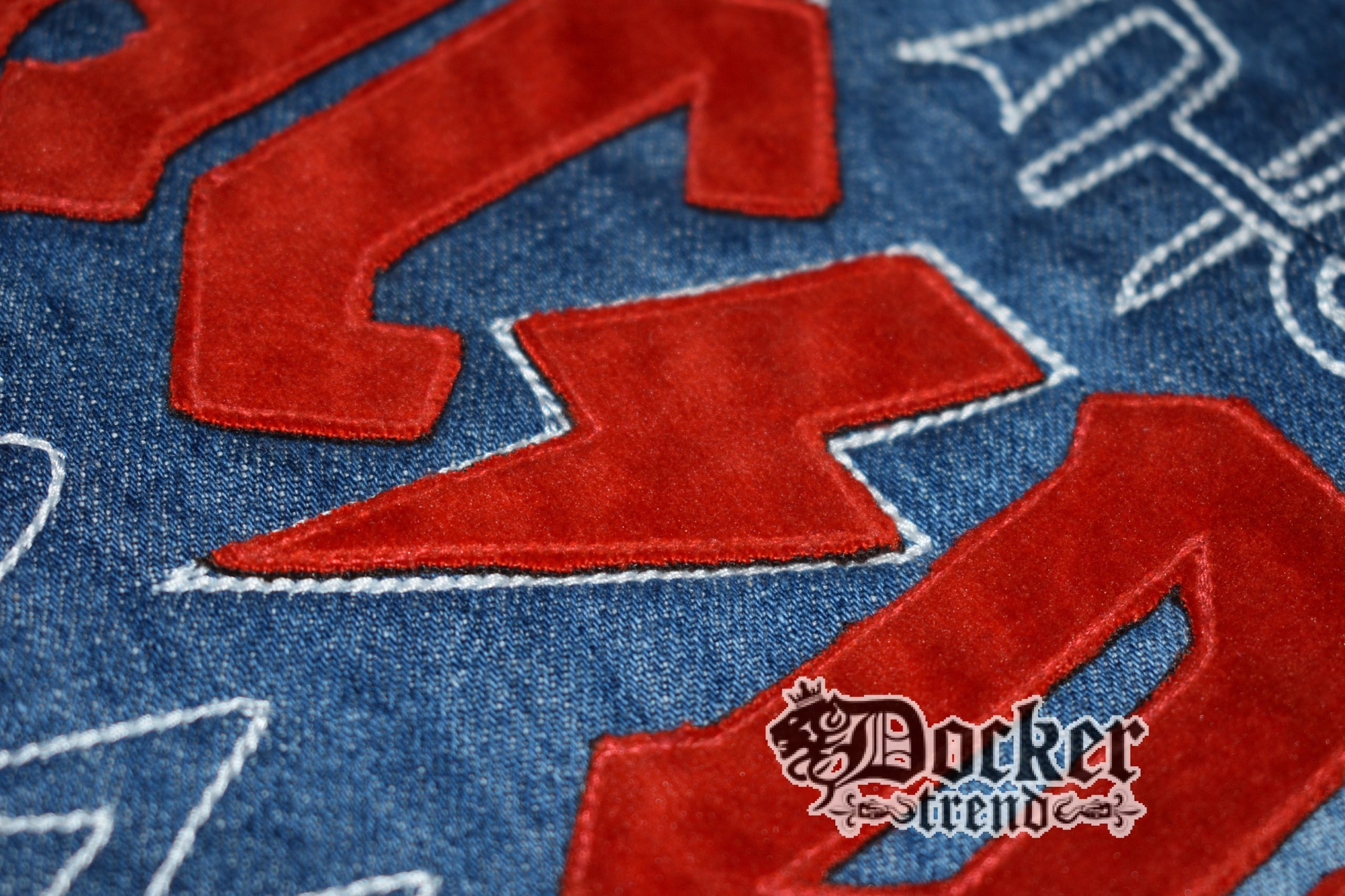 Молния AD/DC эко замша