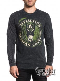 Футболка с длинным рукавом мужская Affliction A20465 BKLV